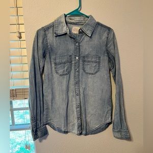 Size S Denim women’s button down shirt
